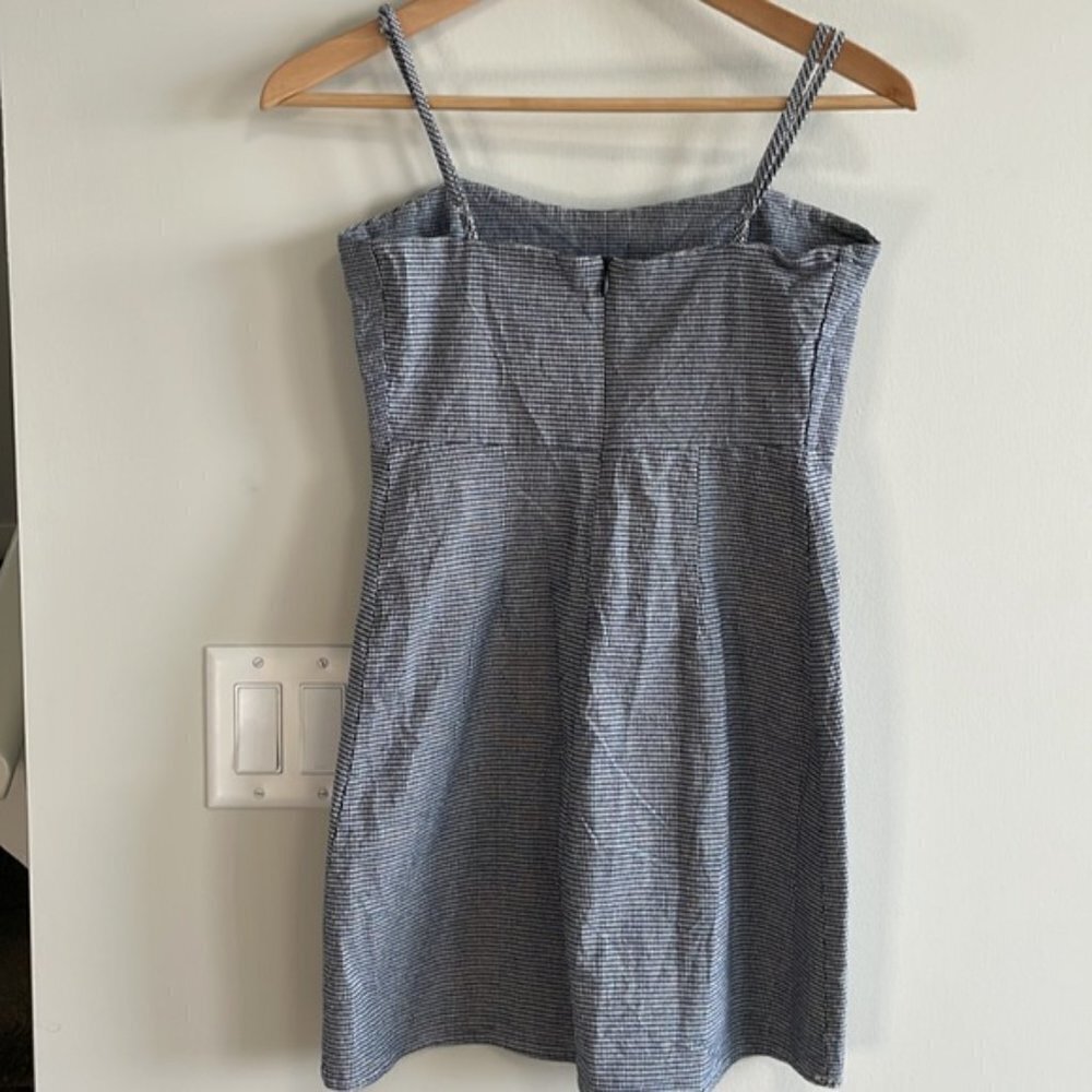 EC Brandy Melville Navy / White Checkered Dress - Size 3 - Picture 4 of 6